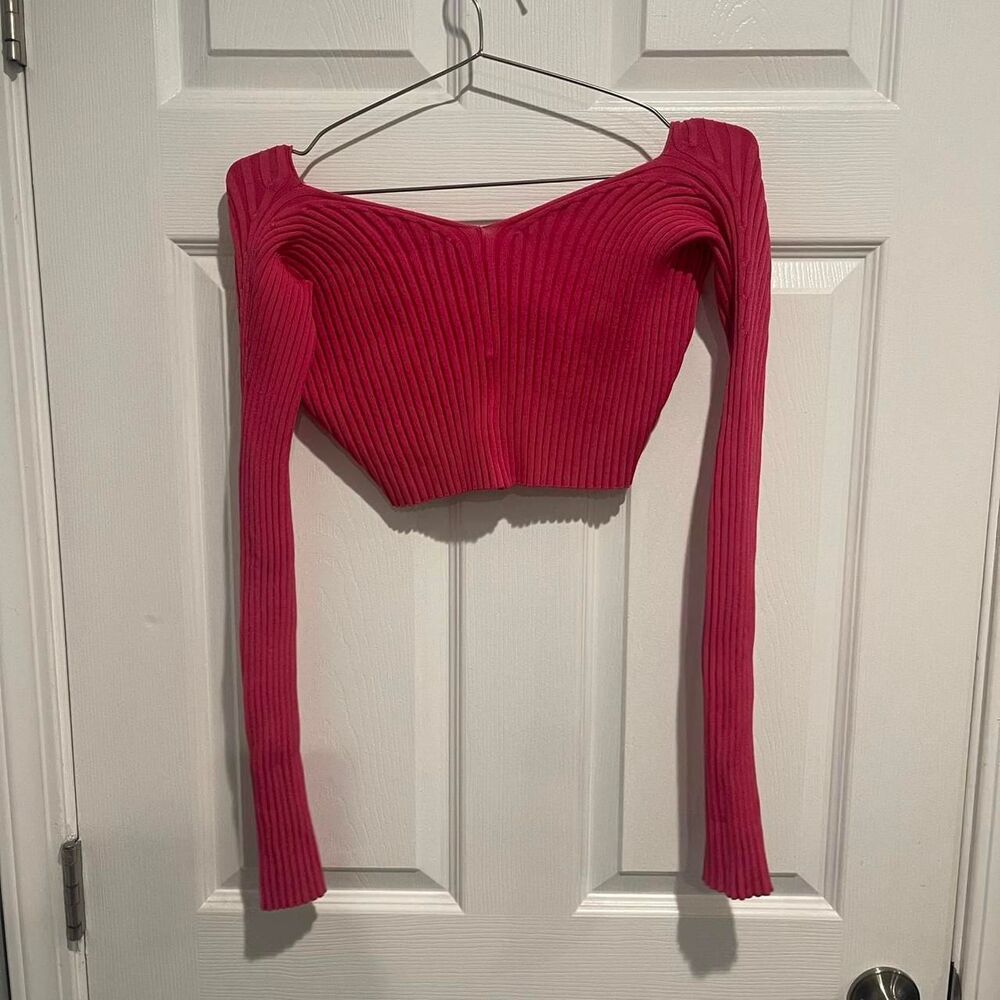 Jacquemus hot pink cardigan size 38 - Picture 5 of 7